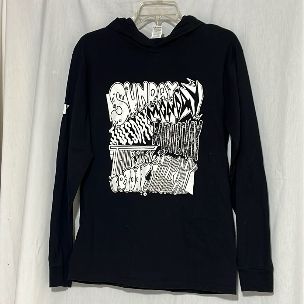 Graphic long sleeve hooded t-shirt size M young men’s or girls